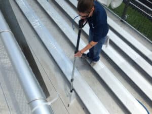 Cleaning Bleachers