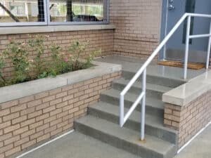 Clean Stairs Outside Office Building