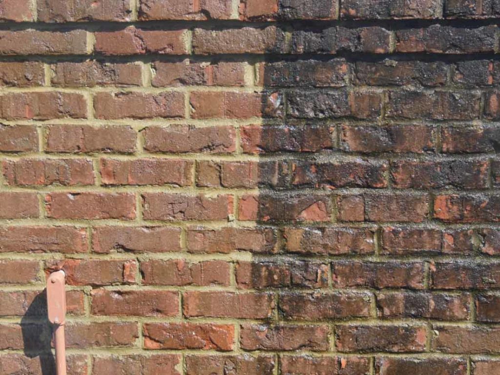 Brick Before and After, Brick Cleaning,