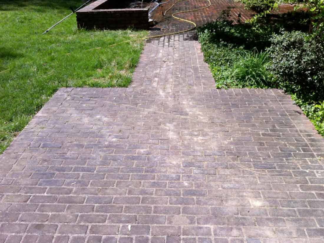 Brick Path Before