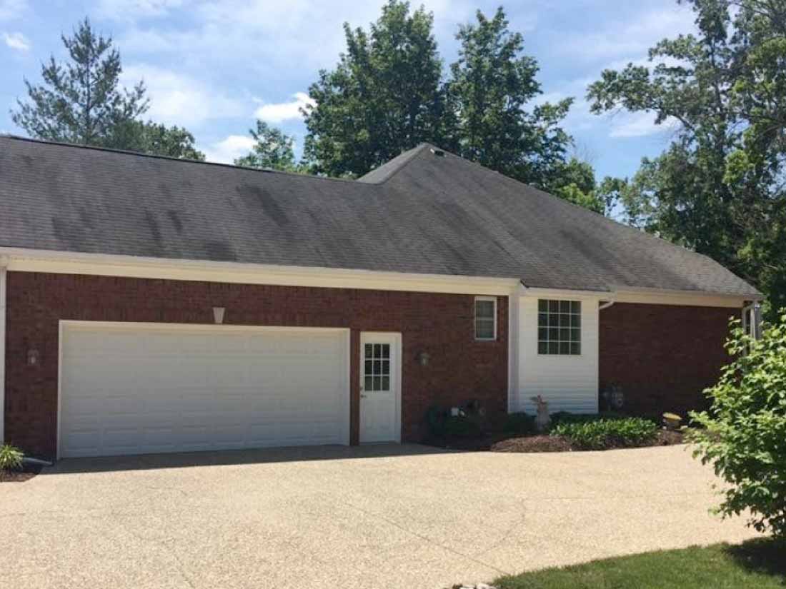 House Roof Cleaning Before